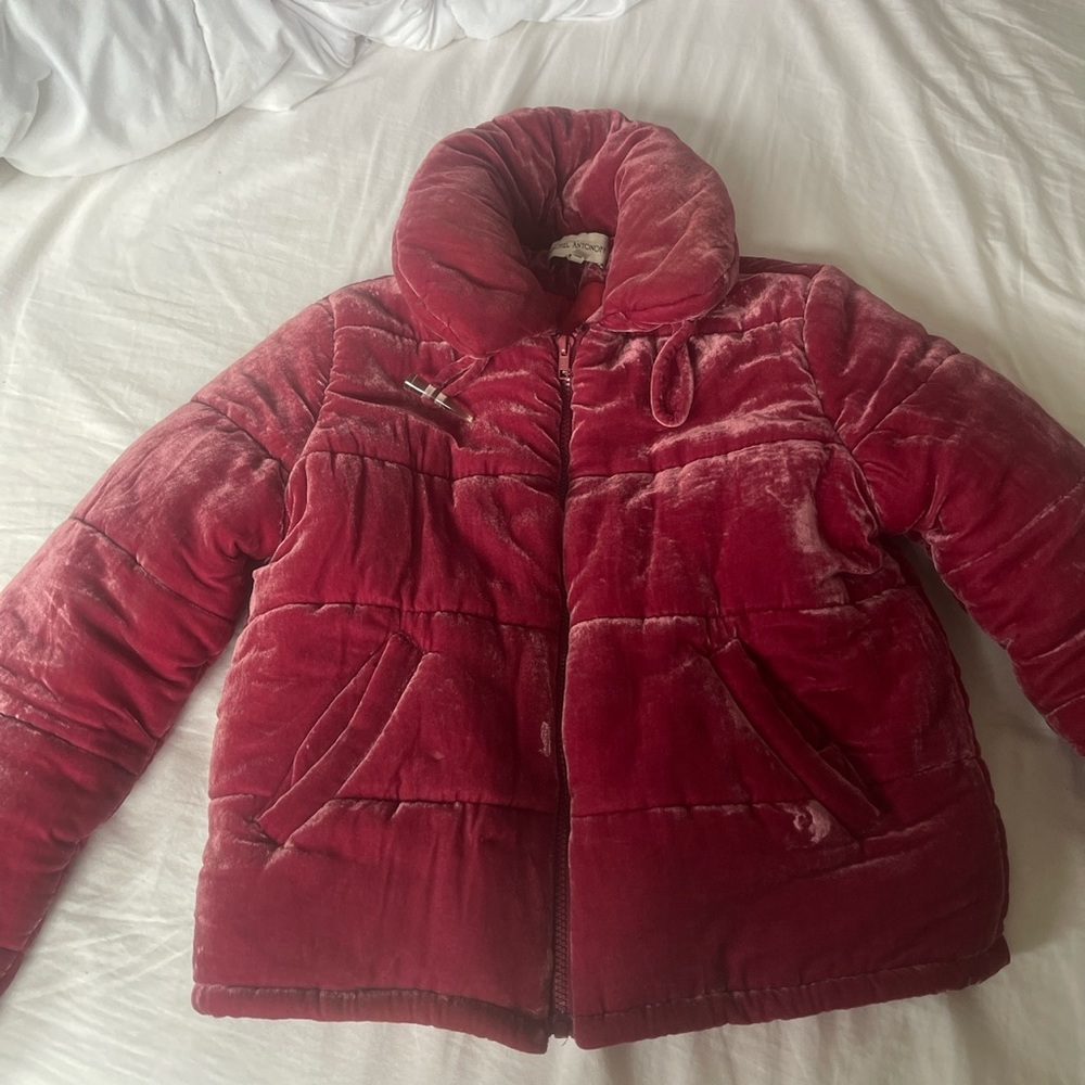 Rachel Antonoff Peggy Velvet Puffer Jacket - Picture 8 of 13